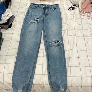 Blue curvy, Mom jeans